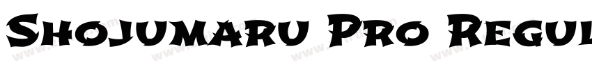 Shojumaru Pro Regula字体转换 Shojumaru Pro Regula字体转换